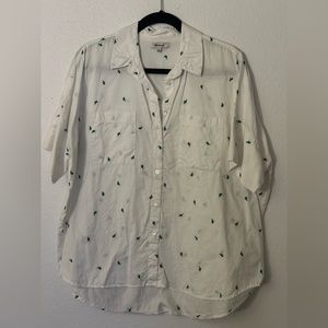 Madewell cactus button down shirt